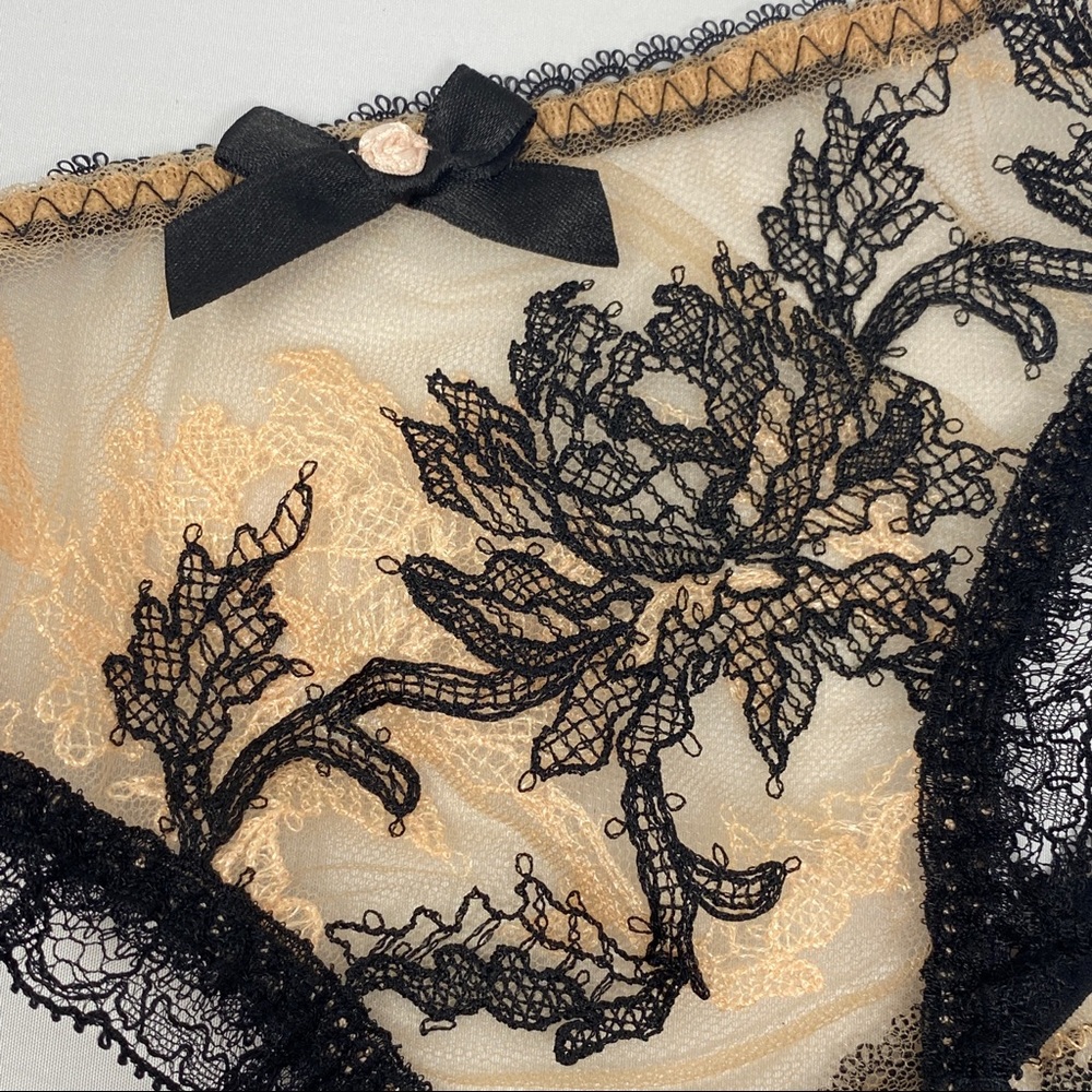 Agent Provocateur Luciela Peach Black Brief NWT $165 *SALE* - Picture 12 of 16